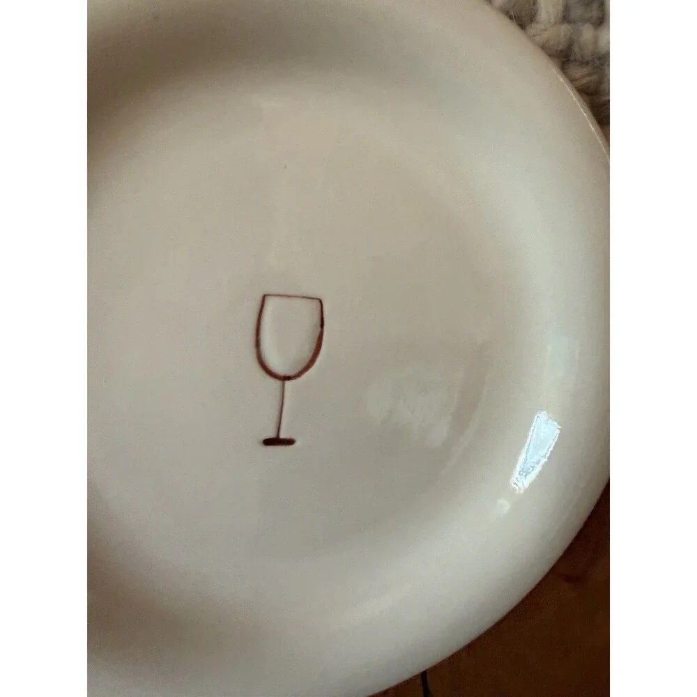 Vintage Target Marketplace Cocktails Martini appetizer plate In Original Box